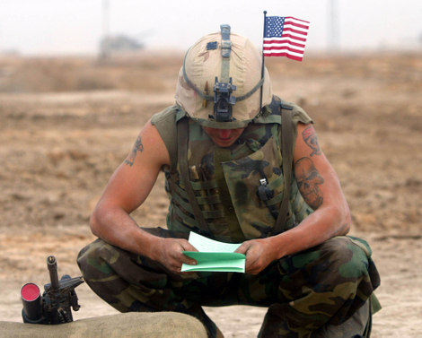 One of the many historic letters U.S. service members across the world are beginning to receive.